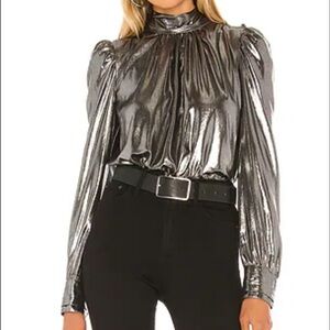 Generation Love Shimmering Silver Blouse